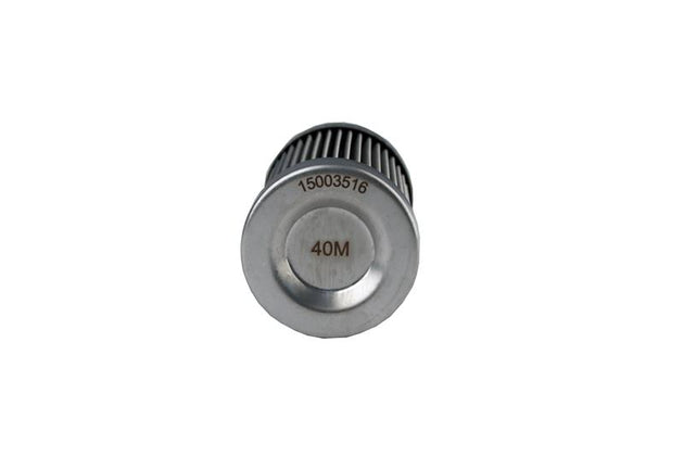 Aeromotive 40 Micron SS Fuel Filter Element for 12335 fuel filters, showing a durable stainless steel filter component.