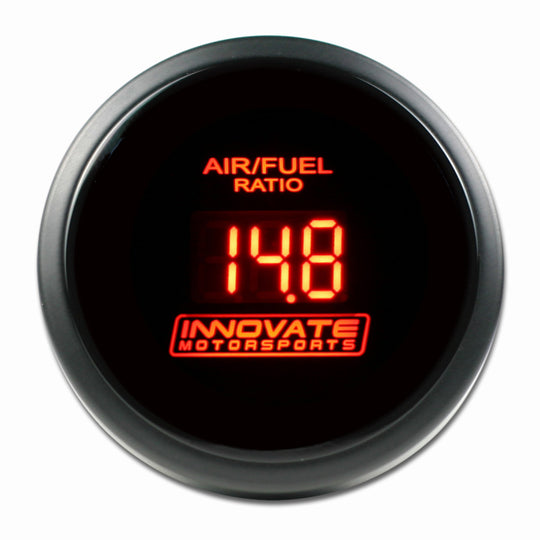 Innovate Motorsports DB-Gauge Red automotive gauge only, with a clear dial and red accents for precise engine monitoring.
