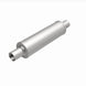 MagnaFlow MagnaFlow Mag SS muffler with 14x4x4 inch dimensions and dual inlet/outlet, stainless steel construction, mounted on vehicle.