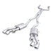Stainless Works 3-inch dual turbo cat-back exhaust system for CTSV16, featuring polished stainless steel mufflers and piping.