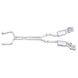 Stainless Works 3-inch dual turbo cat-back exhaust system for CTSV, featuring dual mufflers and polished stainless steel finish.