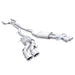 Stainless Works 3-inch dual turbo cat-back exhaust system with mufflers for CTSV, showcasing polished stainless steel pipes.
