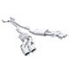 Stainless Works 3-inch dual turbo cat-back exhaust system with mufflers for CTSV, showcasing polished stainless steel pipes.
