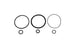 Turbosmart BOV O-Ring kit for blow off valve accessories, featuring black rubber rings for sealing and installation.