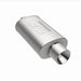 MagnaFlow stainless steel muffler with slip-on tip, 14x5x8 inches, suitable for automotive exhaust systems.