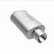 MagnaFlow stainless steel muffler with slip-on tip, 14x5x8 inches, suitable for automotive exhaust systems.