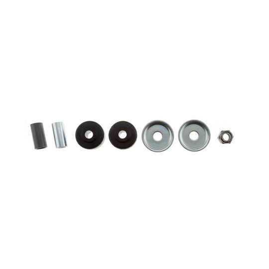 Bilstein 5125 Series KBOA lifted truck shock absorber showing cylindrical metal body with mounting components on a white background.