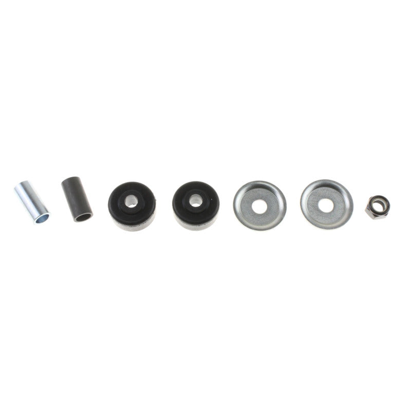Bilstein 5125 Series KBOA lifted truck shock absorber, silver metal with mounting hardware, designed for off-road vehicle suspension.