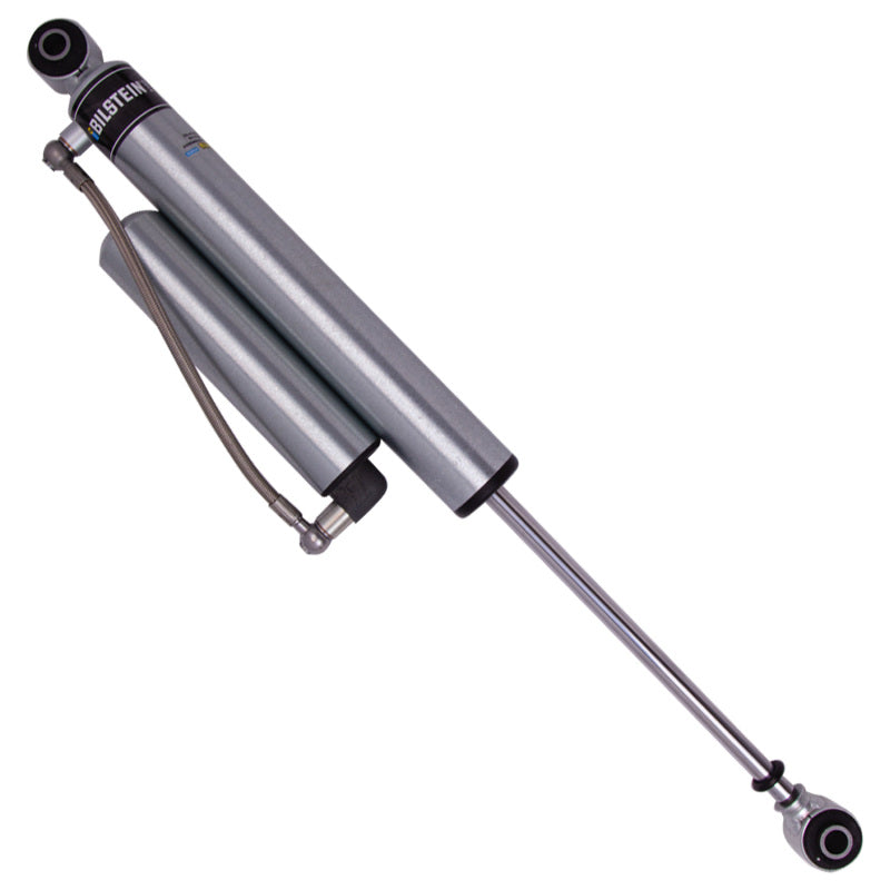 Bilstein 5160 Series rear shock absorber for Chevy Silverado and GMC Sierra 1500 99-18 models, showing the shock with mounting hardware.