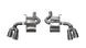 Polished CORSA Performance axle-back exhaust for Chevrolet Camaro SS 2017-2024 with 6.2L V8 engine, featuring dual tips and sleek finish.