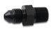 Vibrant BSPT adapter fitting -8 AN to 1/2 inch -14 for hydraulic or fuel line connections, shown on a clean background.