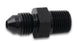 Vibrant BSPT adapter fitting -8 AN to 1/2 inch -14 for hydraulic or fuel line connections, shown on a clean background.