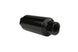 Aeromotive AN-10 black in-line fuel filter with 100 micron mesh for automotive fuel filtration, shown in the image.