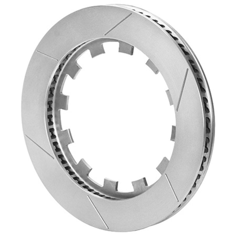Wilwood GT 72 curved vane 2-piece brake rotor with vented design for high-performance vehicle braking.