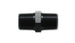 Vibrant aluminum 1/2 inch NPT straight union pipe fitting showing smooth, metallic surface with threaded ends for plumbing connections.