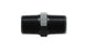 Vibrant aluminum 1/2 inch NPT straight union pipe fitting showing smooth, metallic surface with threaded ends for plumbing connections.