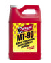 Red Line MT-90 75W90 gear oil in a gallon container, suitable for transmissions and differentials, displayed in the image.