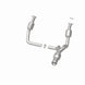 MagnaFlow direct fit catalytic converter for 2015 GMC Yukon XL V8 6.2L, showing the metal component with inlet and outlet pipes.