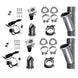Granatelli Motor Sports 2.25-inch aluminum mild steel electronic dual slip-fit exhaust cutout with band clamps