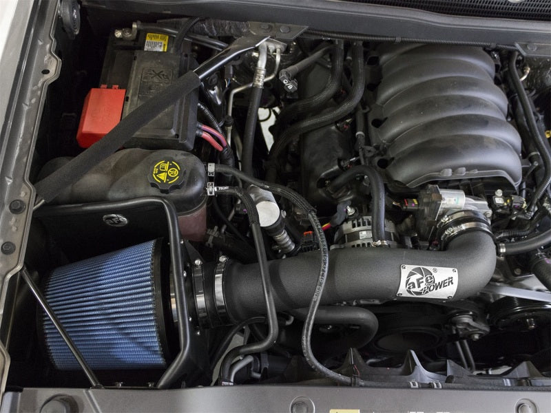 aFe MagnumFORCE Stage-2 PRO 5R cold air intake with electric fan for 2014-2017 GM Silverado/Sierra 1500 5.3L/6.2L engine