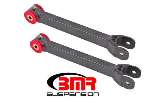 BMR Suspension black hammertone polyurethane upper control arms for 2016-2017 6th Gen Camaro, non-adjustable, durable automotive part.