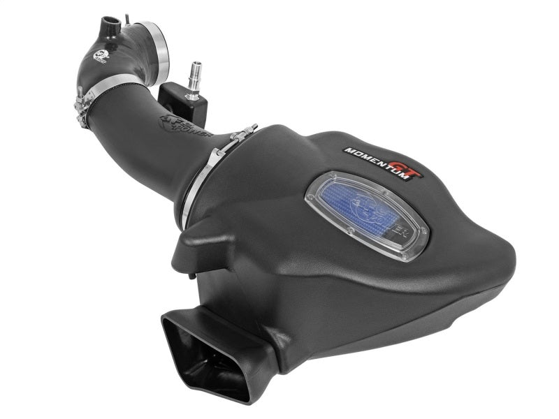 aFe Momentum GT Pro 5R Stage-2 Cold Air Intake system installed in 2016 Chevrolet Camaro SS V8 6.2L engine bay
