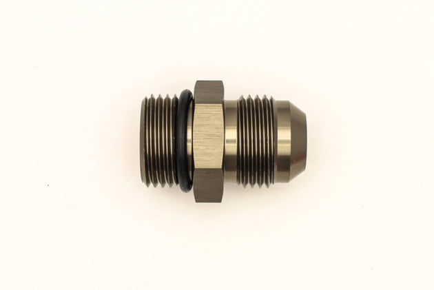DeatschWerks 10AN ORB male to male fitting with O-ring, durable automotive fuel fitting for secure connections.
