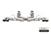 Corvette C8 Corsa 20-25 3-inch Xtreme Cat-Back Exhaust with quad 4.5-inch tips and integrated AFM valve for enhanced sound and performance.