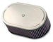 K&N Engineering custom racing air filter assembly, DDO 9x5.5 inch oval with 3.25 inch height vent, direct fit for vehicles