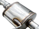 AWE Tuning Volkswagen Jetta GLI Touring Edition catback exhaust with diamond black tips, shown from the side view.
