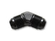 Vibrant Flare Union 45 Degree Adapter Fitting -3 AN for automotive and fluid connections, durable metal construction.
