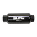 Snow Performance Snow 30 Micron Post Fuel Filter with 10 ORB inlet and outlet for enhanced fuel system filtration.
