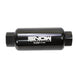 Snow Performance Snow 30 Micron Post Fuel Filter with 10 ORB inlet and outlet for enhanced fuel system filtration.