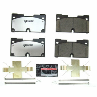 PowerStop Chevrolet Silverado 1500 front Z36 truck and tow brake pads with hardware, performance brake components for enhanced stopping power.