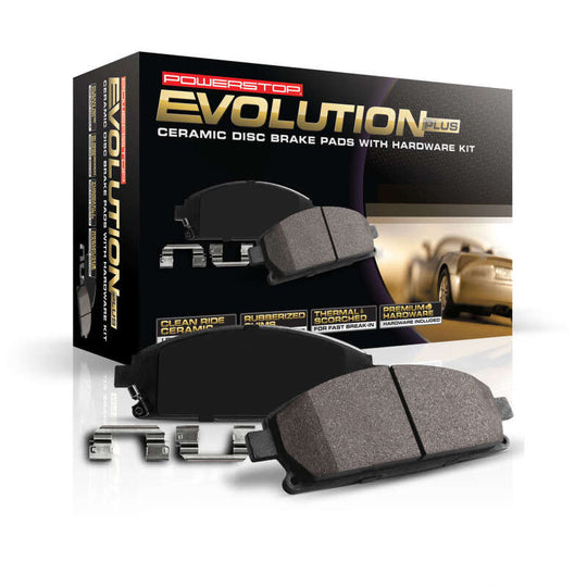PowerStop Z17 Evo ceramic brake pads with hardware for GMC Sierra 3500 HD 2020-2022 front and rear OE brake replacement