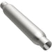 MagnaFlow muffler with 3.5-inch diameter and 18-inch length, featuring dual 2.25-inch inlet and outlet pipes, for automotive exhaust.