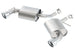 Borla axle back exhaust system for 2016 Chevy Camaro 2.0L Turbo, showing the rear section with polished tips and exhaust pipes.
