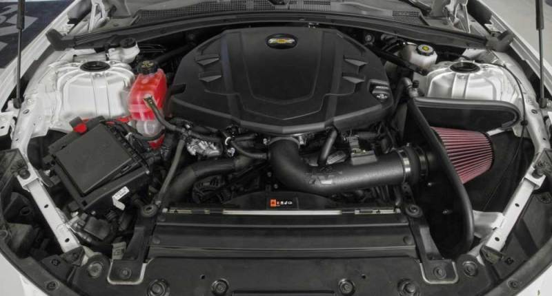 K&N Engineering cold air intake for 2016-2017 Chevrolet Camaro V6 3.6L F/I, featuring a performance air filter and intake tube.