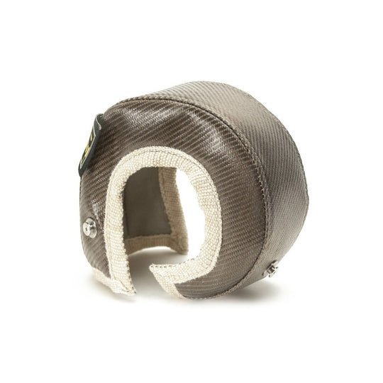 DEI Gen-3 Turbo Shield T4 titanium turbo blanket shield, heat-resistant automotive component for turbochargers.