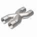 MagnaFlow Smooth Trans X 2.5/2.5 X 12 stainless steel X pipe for exhaust systems, shown in the image.