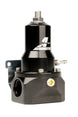 Aeromotive fuel pressure regulator with 30-120 PSI range, .500 valve, two AN-10 inlets, and AN-10 bypass for automotive use