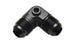 Vibrant -8AN to -8AN male 90-degree union adapter fitting with 1/8-inch NPT port, metal automotive fluid fitting.