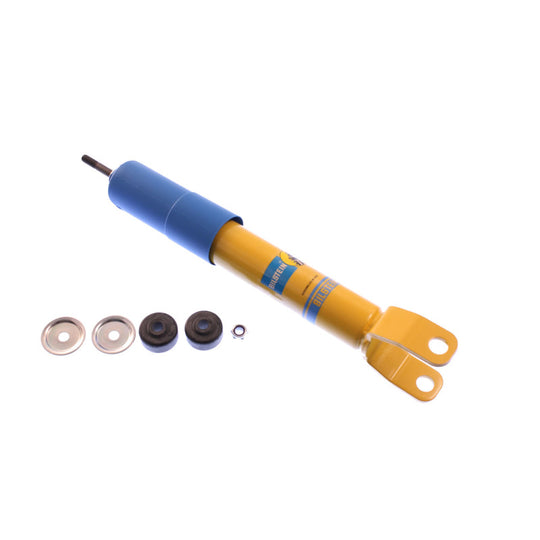Bilstein B8 rear 46mm monotube shock absorber for 2003 Chevrolet Corvette 50th Anniversary Edition, showcasing the shock's design and branding.