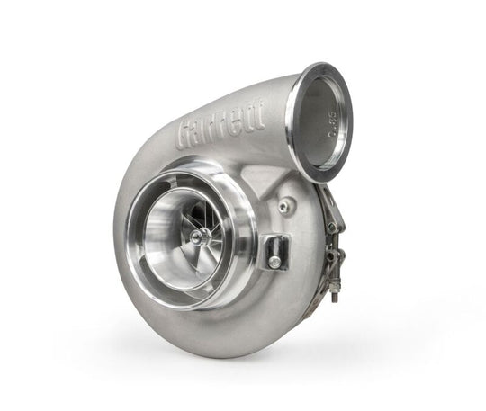 Garrett G-XRace GXR42-68 68mm Super Core Assembly showing detailed turbine wheel and turbine housing for turbocharger.
