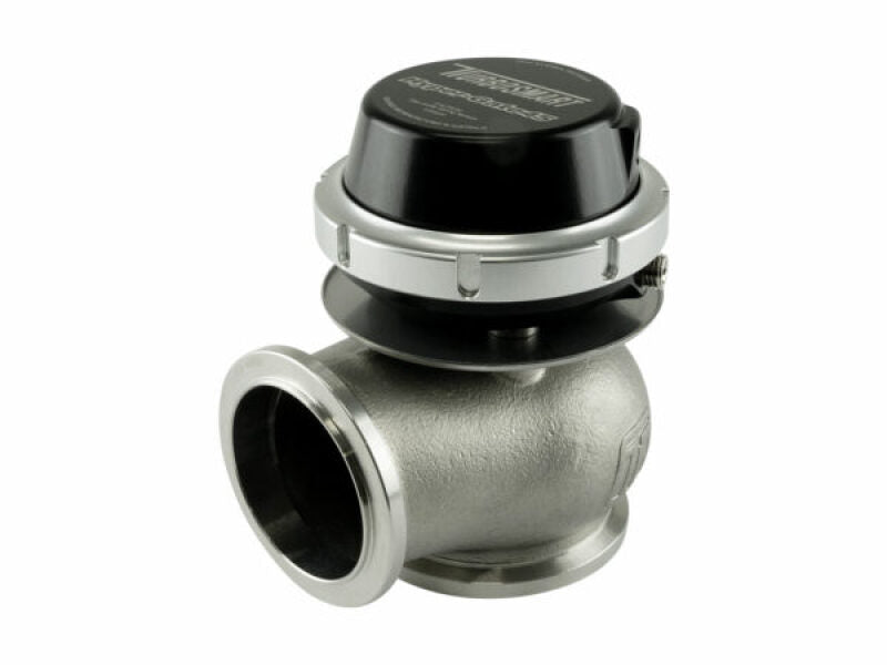 Black Turbosmart WG45 Hyper-Gate 45 wastegate with 26psi spring, designed for high-performance turbocharging systems.