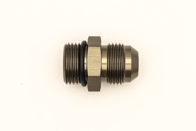 DeatschWerks 10AN ORB male to male fitting adapter with O-ring for fuel or oil line connections, durable and high-quality automotive fittings.