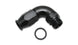 Vibrant -10AN 90 degree elbow hose end fitting for PTFE lined hose, made of durable metal with threaded connection.