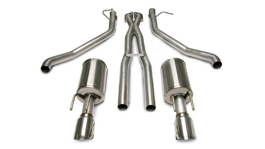Polished CORSA Performance catback exhaust system with 2.5-inch sport pipes and tips for 2005-2006 Pontiac GTO 6.0L V8