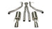 Polished CORSA Performance catback exhaust system with 2.5-inch sport pipes and tips for 2005-2006 Pontiac GTO 6.0L V8