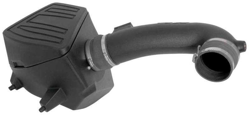 K&N Engineering cold air intake for 2019 Chevrolet/GMC 1500 V8-5.3/6.2L engine, featuring a performance air filter and intake tube.